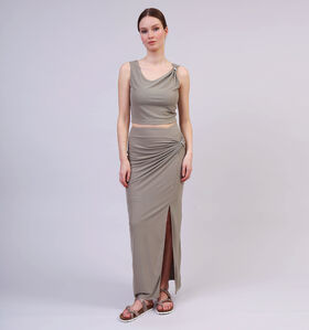 Guess Kaki Lange Rok voor dames (354563)