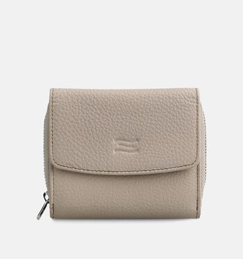 Crinkles Portemonnees Zwart/Wit/Oranje/Beige/Goud/Cognac/Groen/Grijs