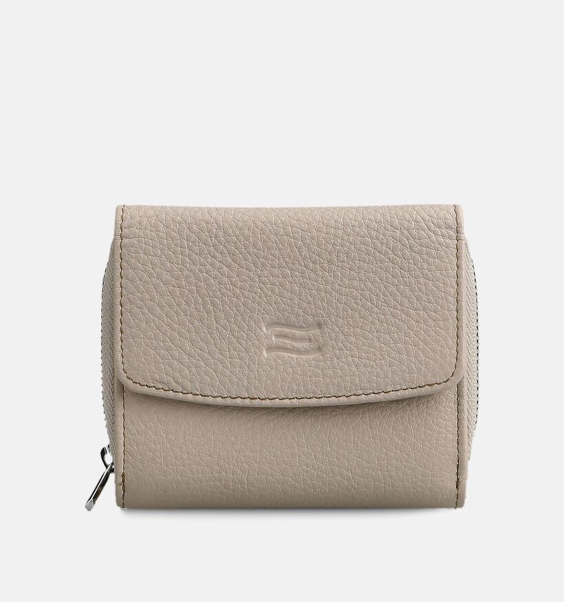 Crinkles Beige Ritsportemonnee voor dames (373832)