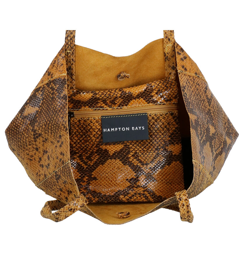 Hampton Bays Gele Shopper in leer (275633)