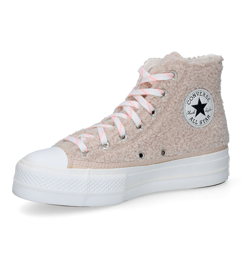 Converse CT All Star Lift Beige Sneakers in stof (300154)