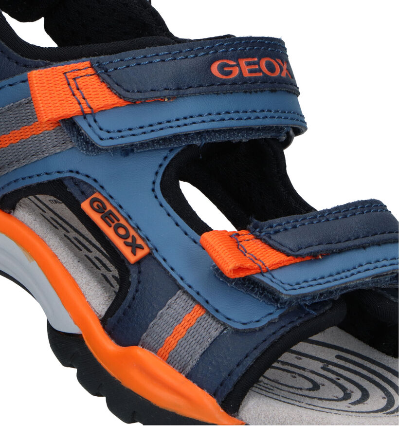 Geox Borealis Blauwe Sandalen in kunstleer (320624)