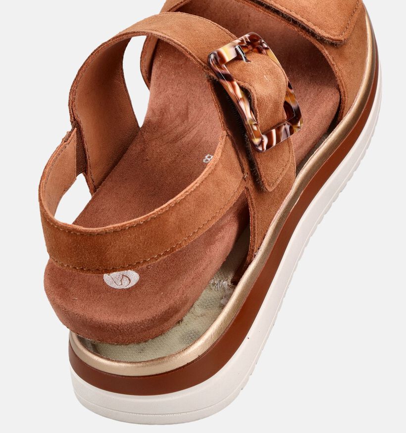 Remonte Suede Cognac Sandalen voor dames (370467) - geschikt voor steunzolen
