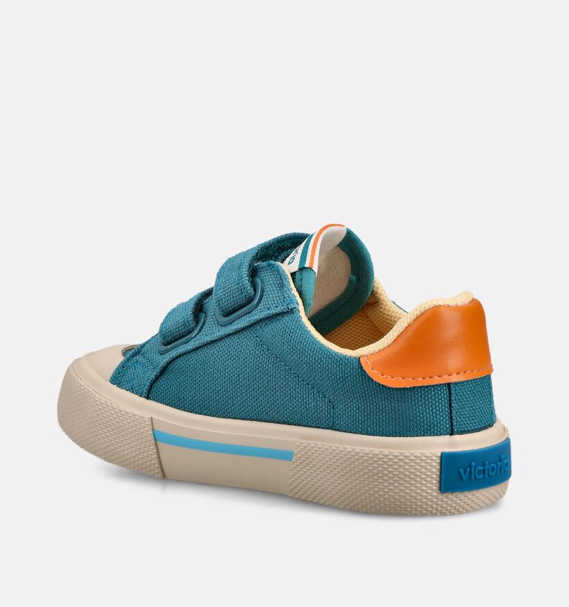 Victoria Tribu Minimalista Blauwe Lage Sneakers voor meisjes, jongens (371001)