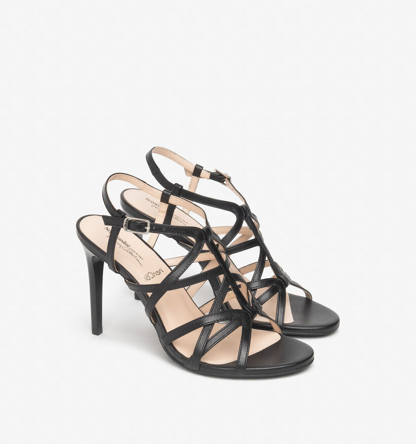 NeroGiardini Sandales &agrave; talons en Noir pour femmes (370756)