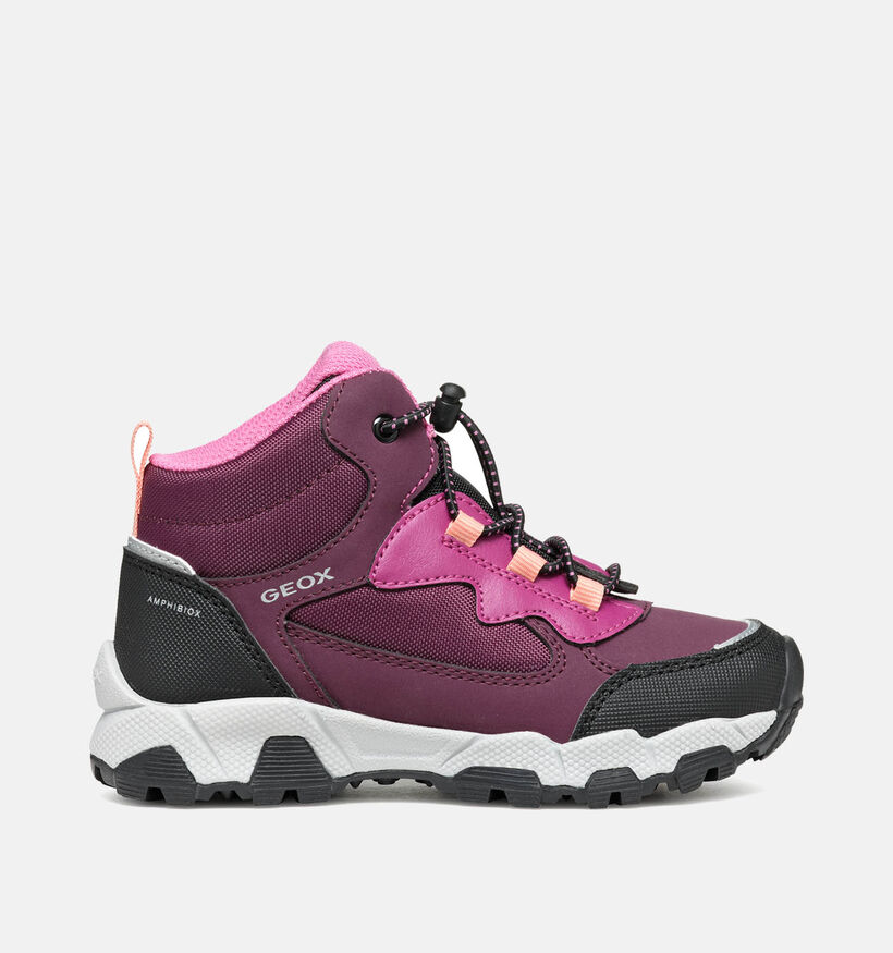 Geox Magnetar Chaussures hautes en Bordeaux pour filles (360372) - pour semelles orthopédiques