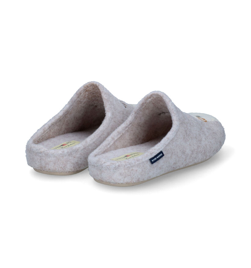 River Woods Ilke Pantoufles en Beige en textile (316017)
