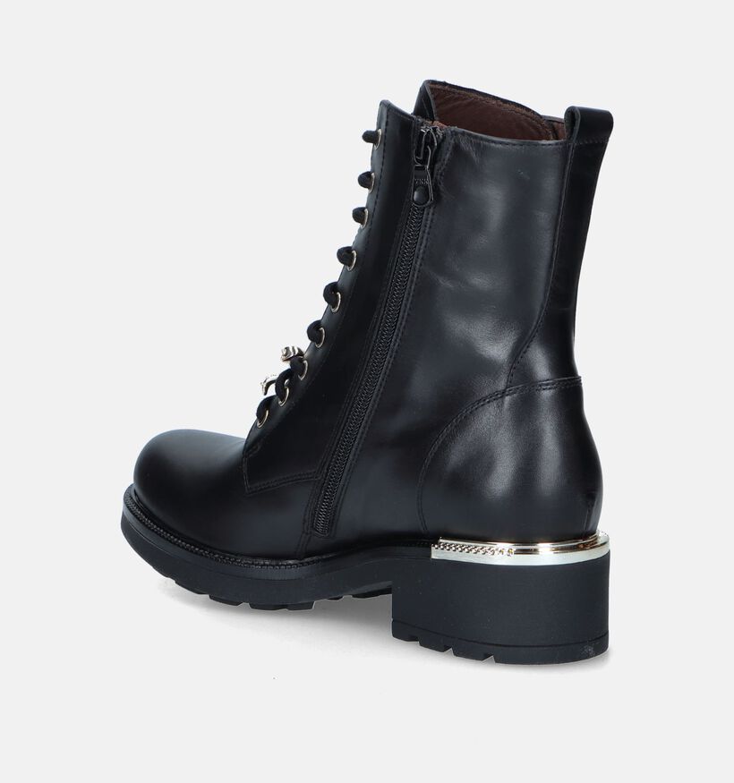 Aurora Boots à lacets en Noir pour femmes (347552)