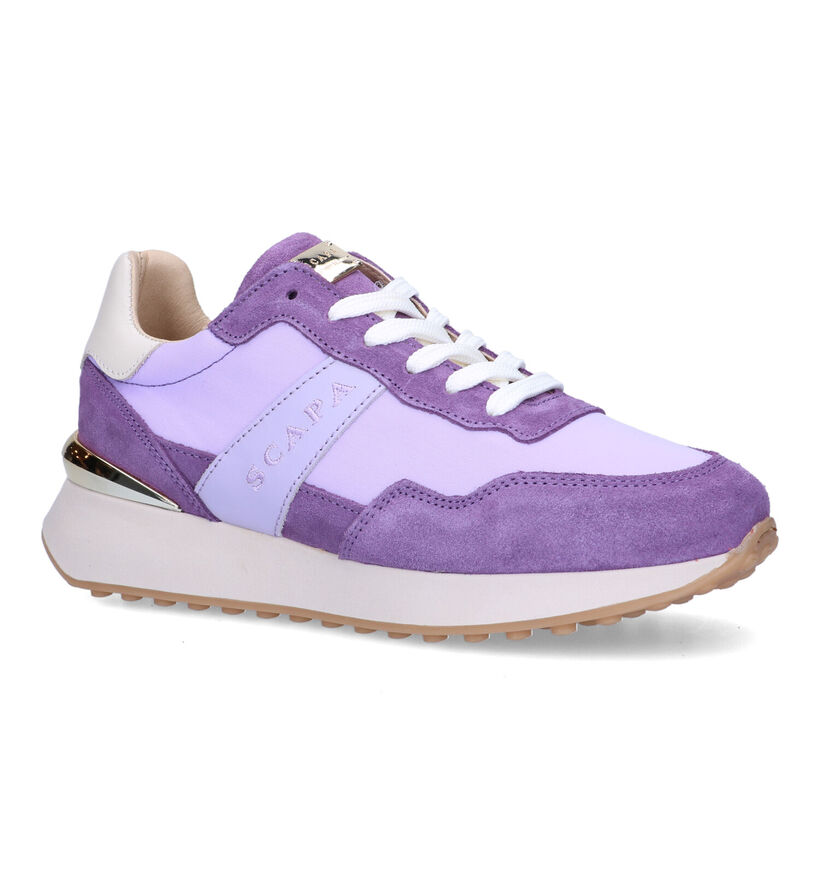 Scapa Baskets casual en Violet pour femmes (323764) - pour semelles orthopédiques