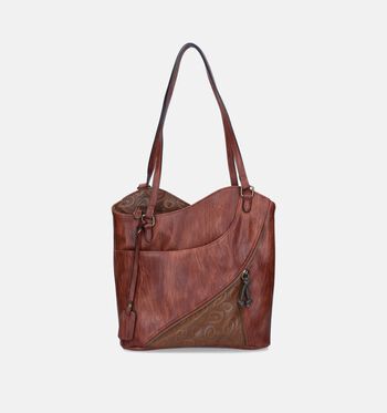 Schoudertas cognac