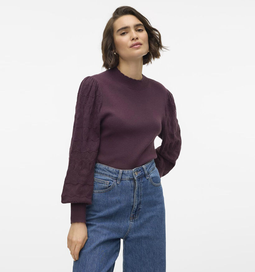 Vero Moda Limone Groene Trui met pofmouwen voor dames (344102)