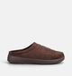 Skechers Murette Garvanza Pantoufles en Brun fonc&eacute; pour hommes (376889)