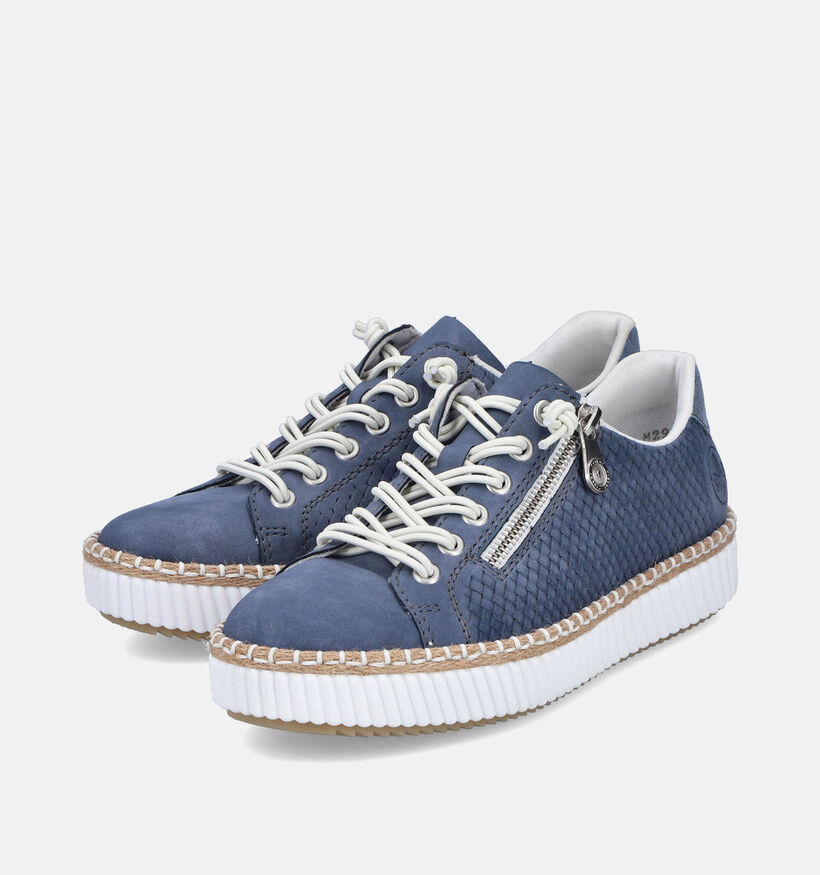 Rieker Chaussures à lacets en Bleu pour femmes (354964) - pour semelles orthopédiques