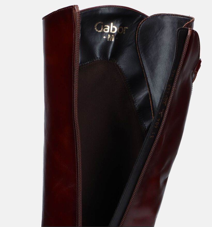 Gabor Cognac Platte laarzen voor dames (331181) - geschikt voor steunzolen