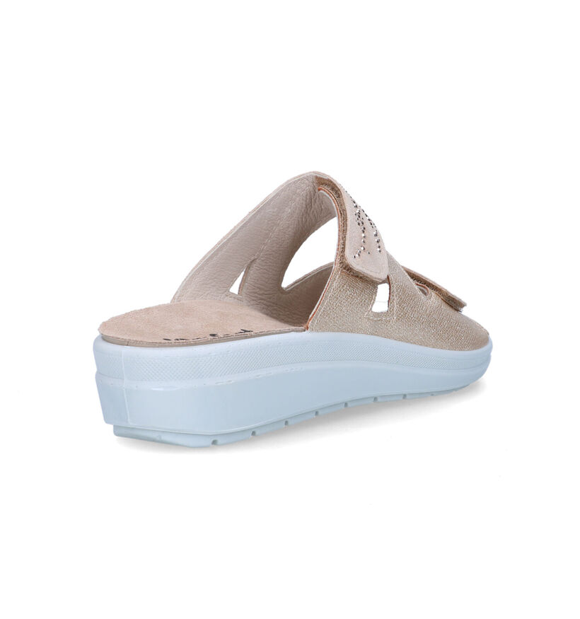 Comfort Plus Nu-pieds compensées en Or pour femmes (342246) - pour semelles orthopédiques