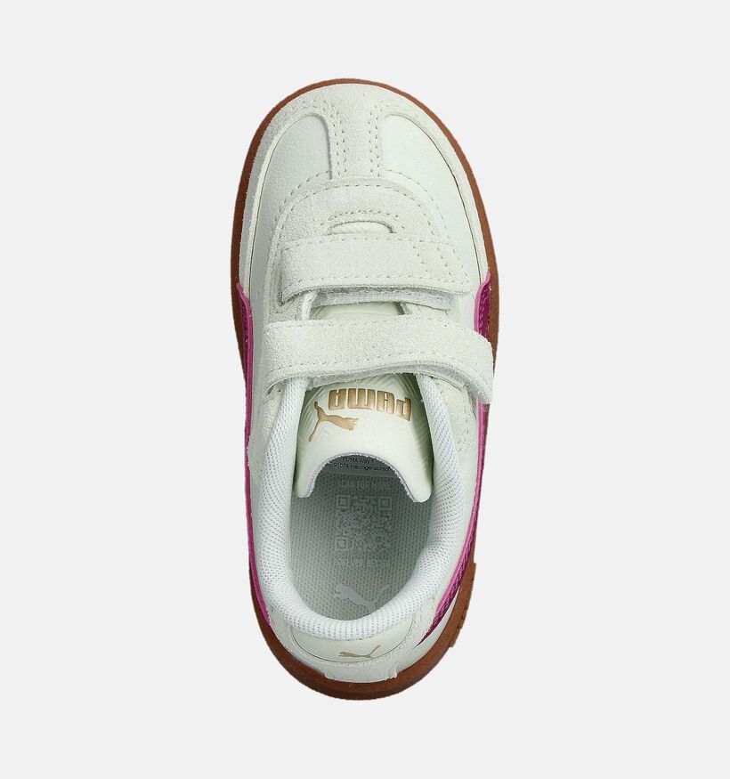Puma Club II Era Lichtgroene/Bordeaux Sneakers voor meisjes (359283) - geschikt voor steunzolen