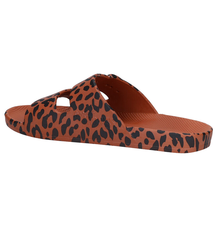 Freedom Moses Leo Cognac Slippers in kunststof (288373)