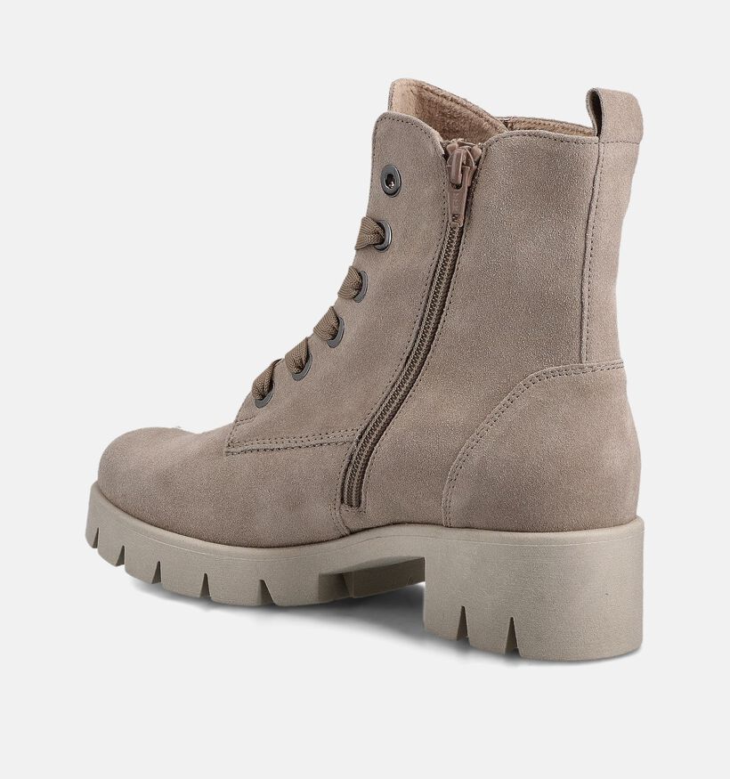 Gabor Boots à lacets en Taupe pour femmes (363096) - pour semelles orthopédiques