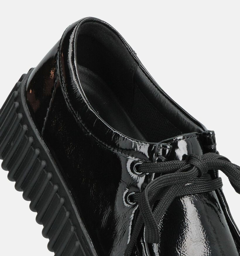 Clarks Torhill Bee Zwarte Lakschoenen voor dames (361956) - geschikt voor steunzolen