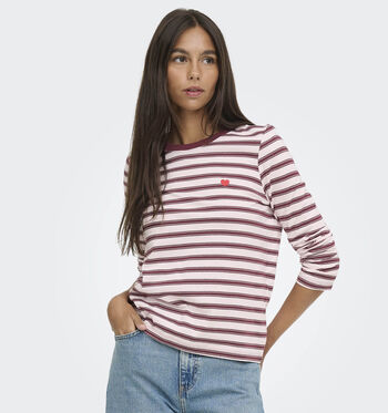 JDY T-shirts Blanc/Bleu/Rose/Bordeaux