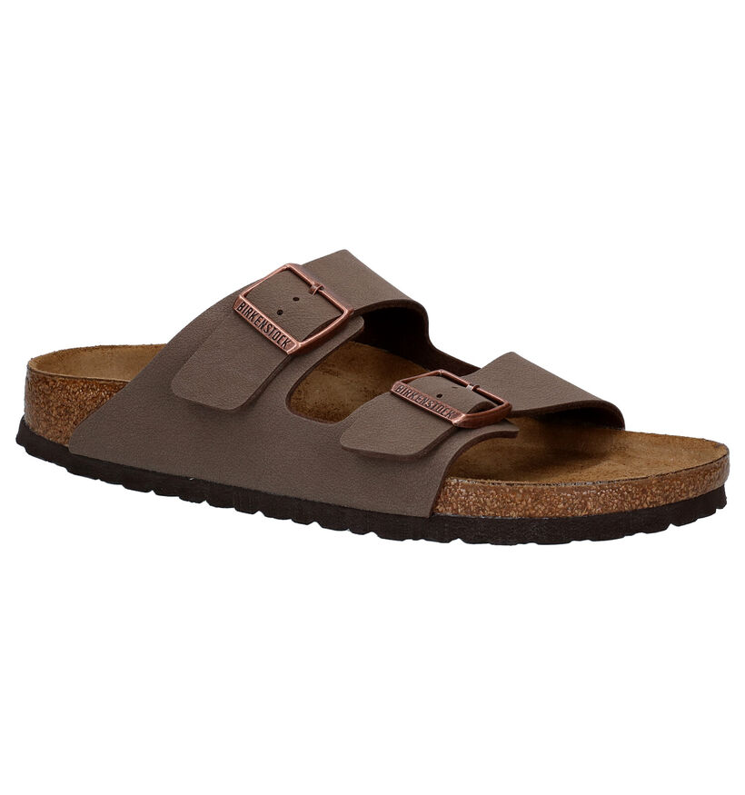 Birkenstock Arizona Nu-pieds en Bleu en simili cuir (213367)