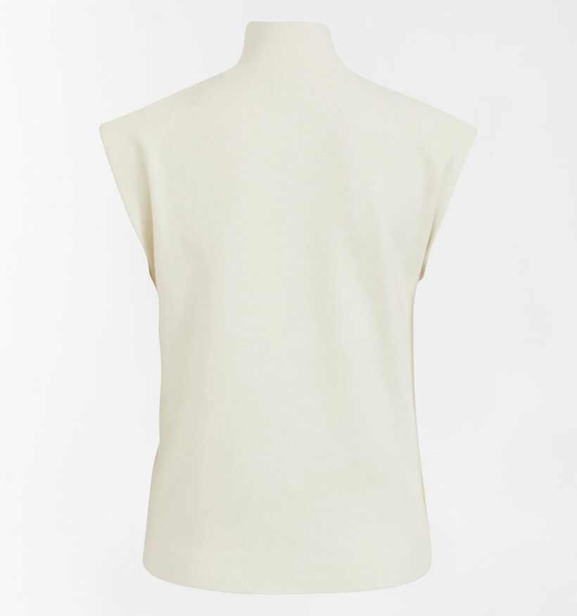 Vila Loise Pull sans manches en Blanc (302540)