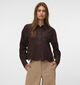 Vero Moda Kathy Donkerbruine Blouse voor dames (384478)