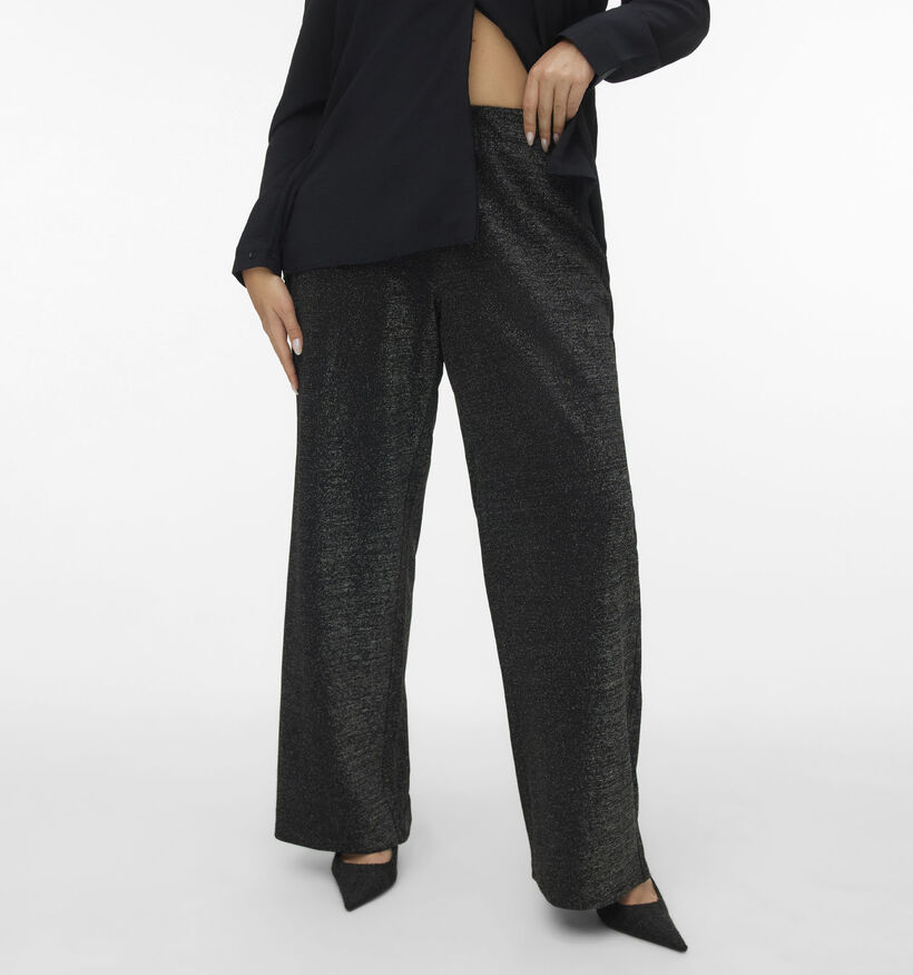 Vero Moda Curve Berlin Glitter Zwarte Broek L32 voor dames (366404)