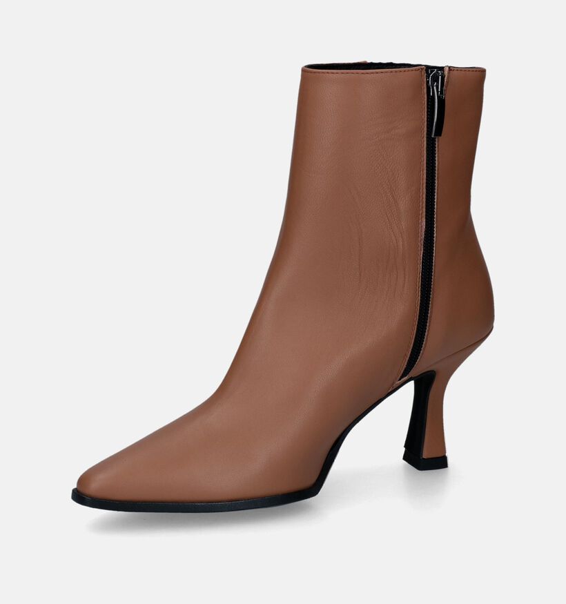 Hampton Bays Bottines à talons en Camel pour femmes (316365)