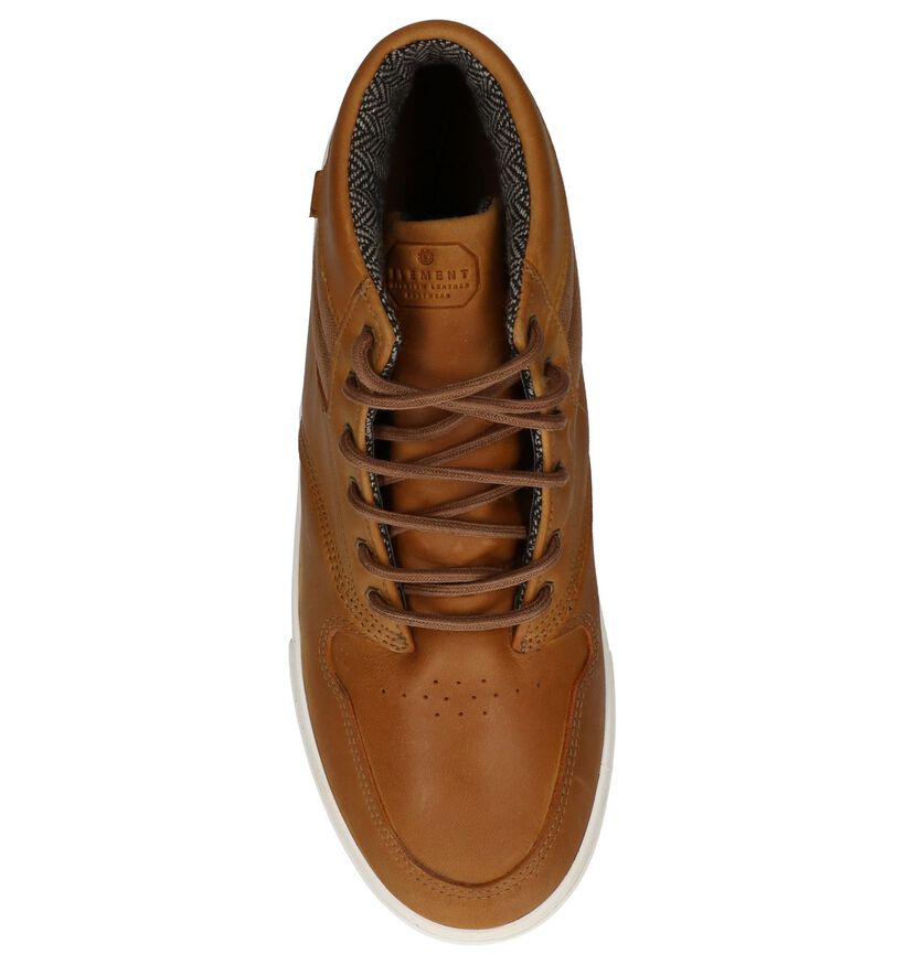 Element Skate sneakers en Cognac en cuir (200728)