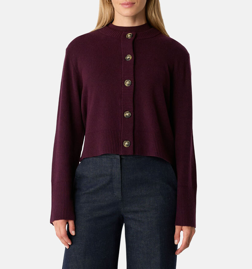 comma Gilets en Bordeaux pour femmes (364813)