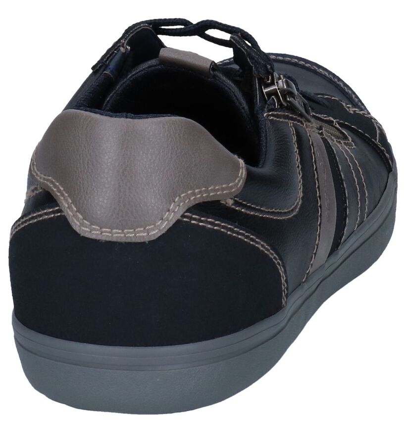 Geox Halver Donkerblauwe Casual Schoenen in kunstleer (251605)