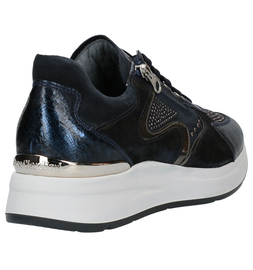 NeroGiardini Blauwe Sneakers in nubuck (278977)