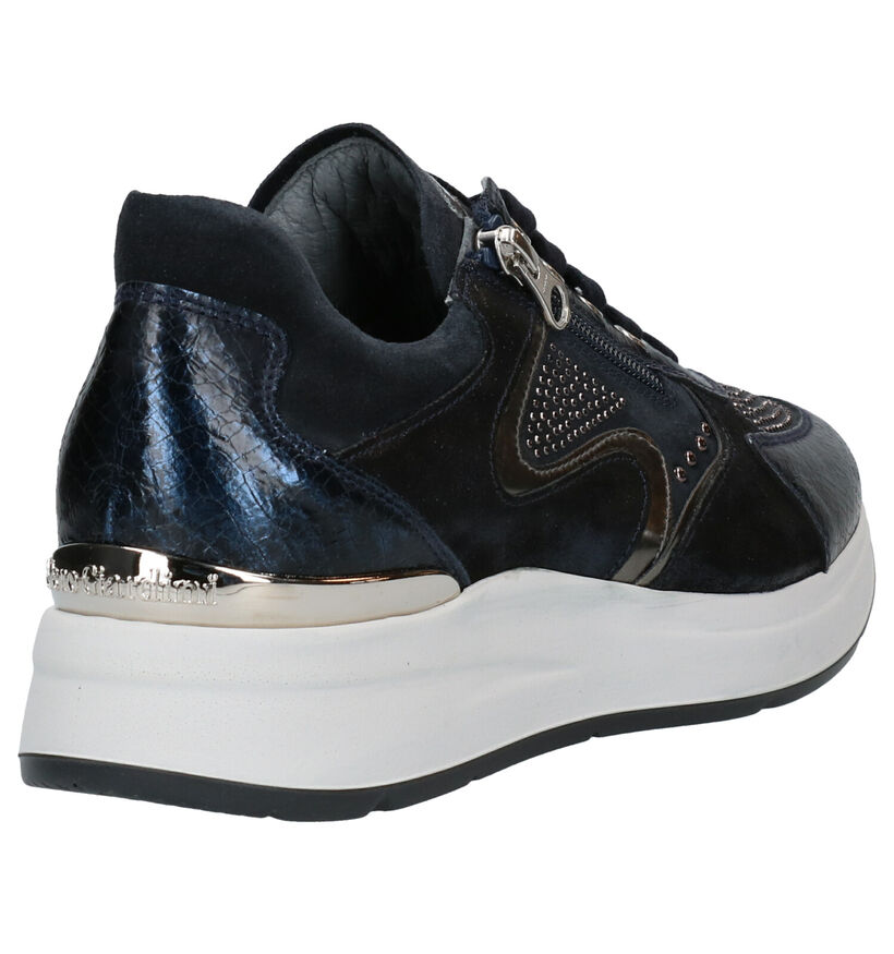 NeroGiardini Chaussures à lacets en Bleu foncé en cuir (278977)