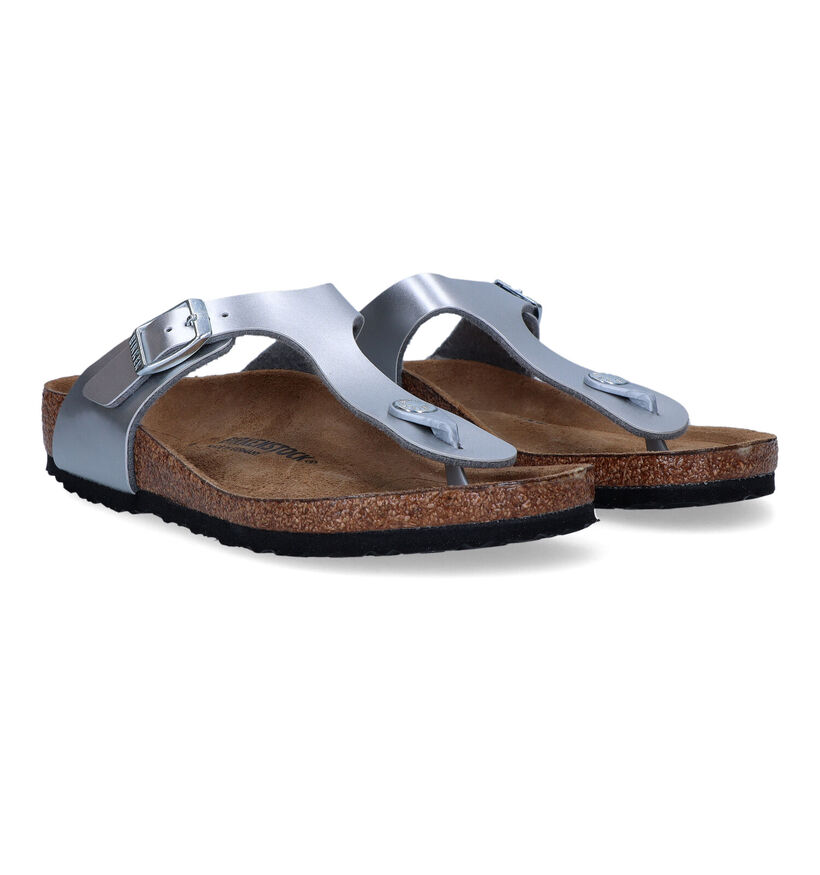 Birkenstock Gizeh BS Witte Teenslippers voor meisjes (338081)