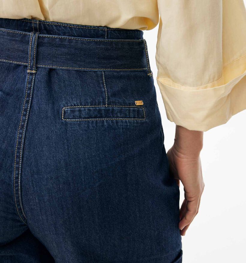 Mexx Paperbag Denim Donkerblauwe Short voor dames (368588)