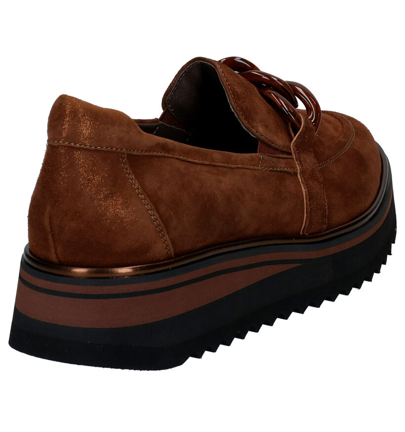 Softwaves Cognac Mocassins in daim (298119)