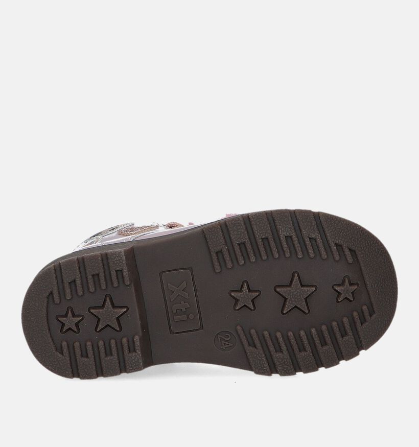 Xti Bottines robustes en Rose en simili cuir (331985)