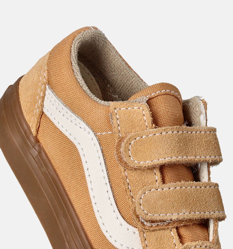 Vans Old Skool Baskets pour Bébé en Noir pour filles (351462)