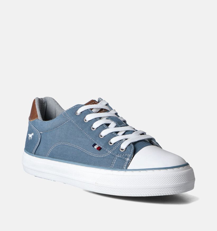Mustang Blauwe Veterschoenen voor dames (351246)