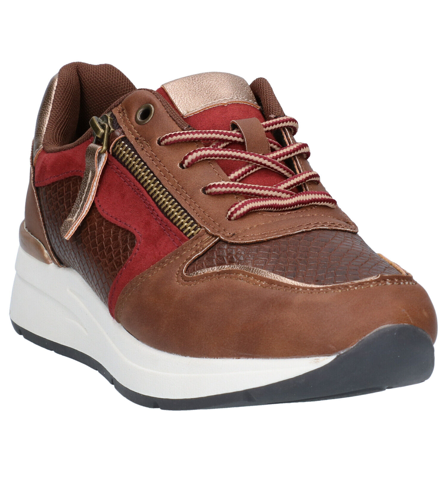Sprox Bruine Veterschoenen Dames Sneakers Online op TORFS.BE