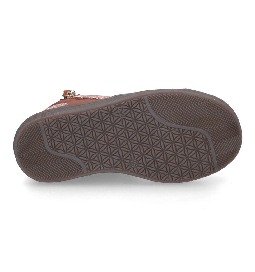 FR by Romagnoli Chaussures hautes en Cognac pour filles (314524) - pour semelles orthopédiques