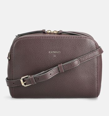 Crinkles Crossbody tassen Bruin/Bordeaux