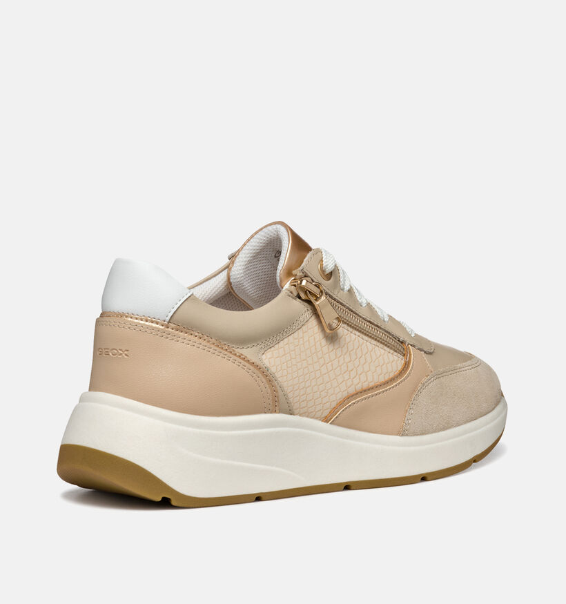 Geox Cristael Baskets en Beige pour femmes (351670) - pour semelles orthopédiques