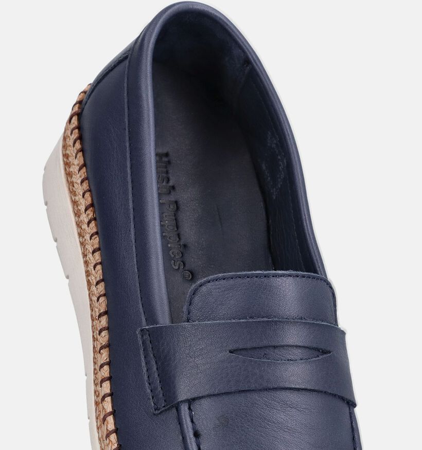 Hush Puppies Loafers en Bleu fonc&eacute; pour femmes (370569) - pour semelles orthop&eacute;diques