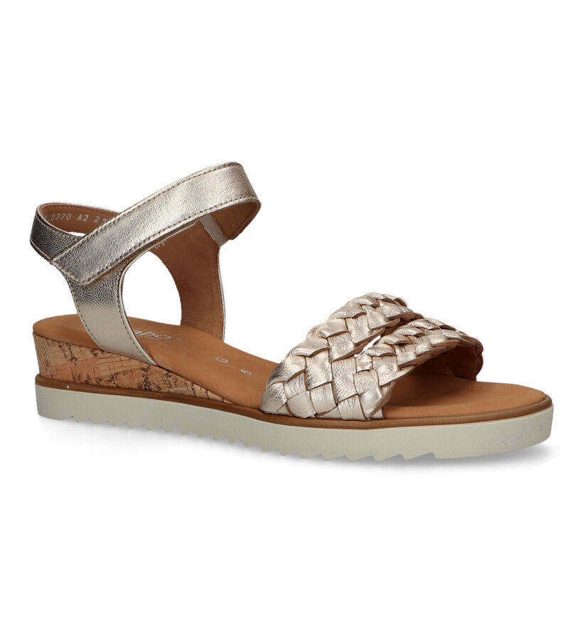 Gabor Gouden Sandalen in leer (323262)