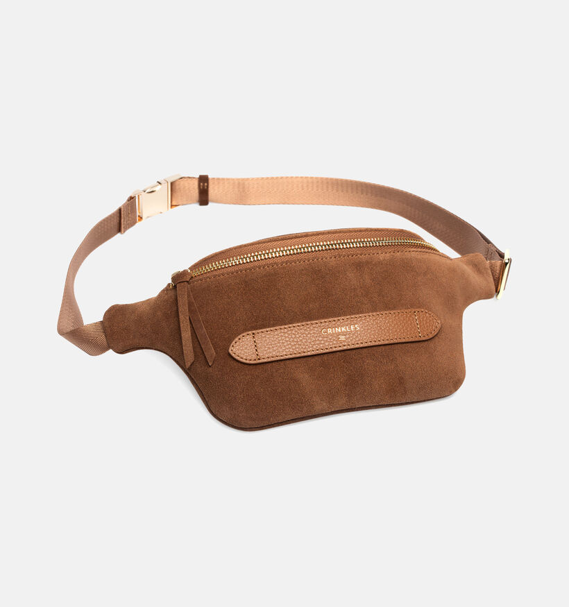 Crinkles Bruine Crossbodytas voor dames (365730)