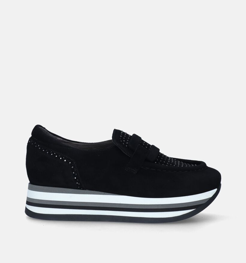 Softwaves Chaussures à enfiler en Noir pour femmes (347286) - pour semelles orthopédiques