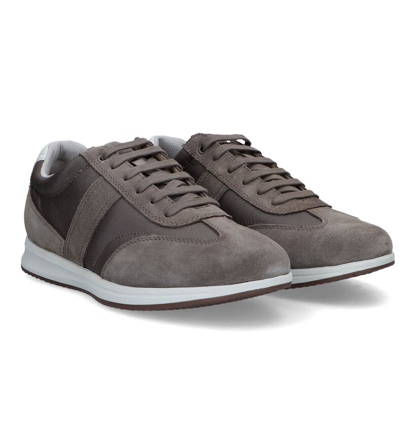 Geox Avery Grijze Veterschoenen voor heren (326761)