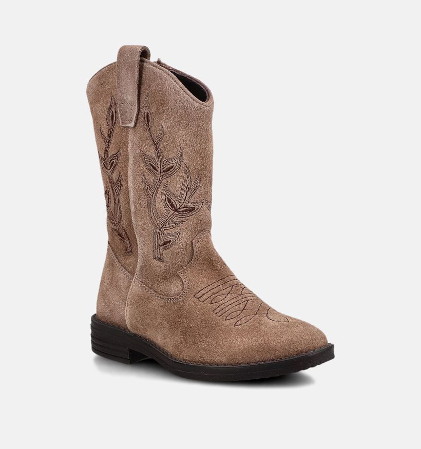 Milo & Mila Taupe Cowboylaarzen voor meisjes (378901)